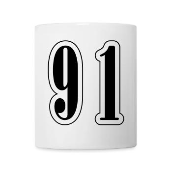 91 Number Symbol - Mug - white - Front