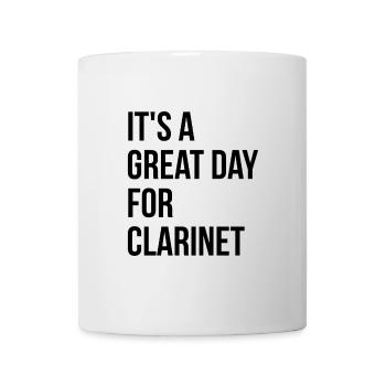 clarinette - Mug blanc - blanc - Devant