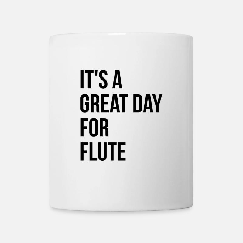 Flöte - Tasse - Weiß