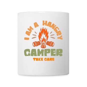 Ich bin ein hungriger Camper - Tasse - Weiß - Vorne