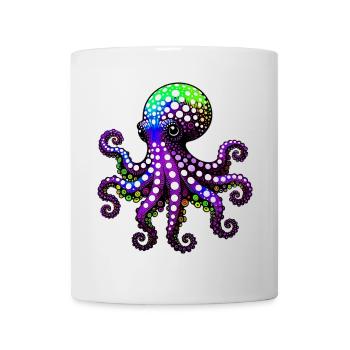 Pieuvre - Mug blanc - blanc - Devant