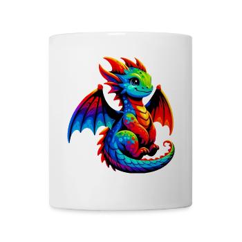 Drache - Tasse - Weiß - Vorne