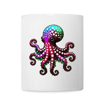 Pieuvre - Mug blanc - blanc - Devant