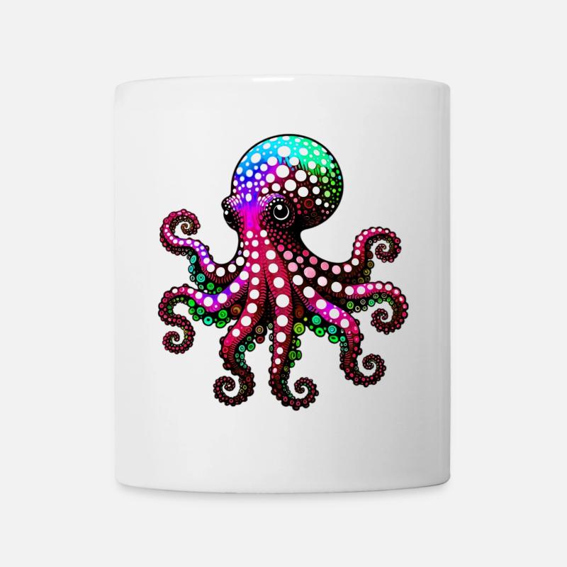 Krake - Tasse - Weiß