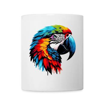 Papagei - Tasse - Weiß - Vorne