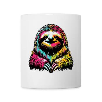 Faultier - Tasse - Weiß - Vorne