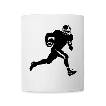 American Football Sport Silhouette - Mug - white - Front