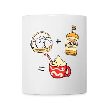 Eierpunsch - Tasse - Weiß - Vorne