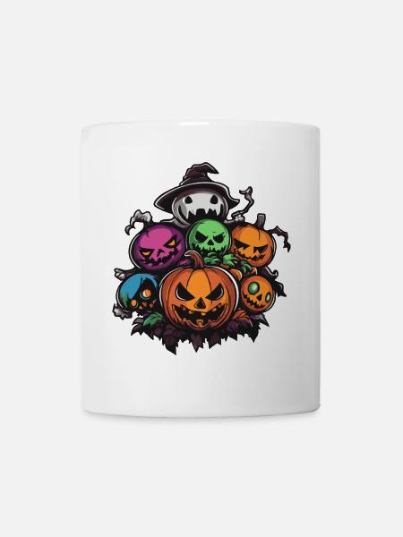 Halloween Party Figuren - Tasse - Weiß