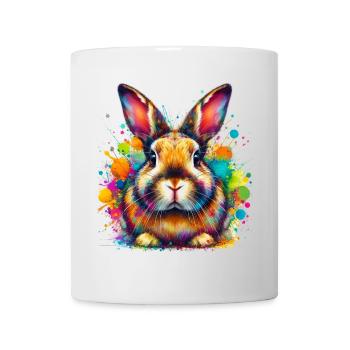 Kaninchen - Tasse - Weiß - Vorne