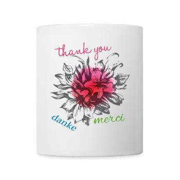 Danke Thank You Merci - Mug - white - Front