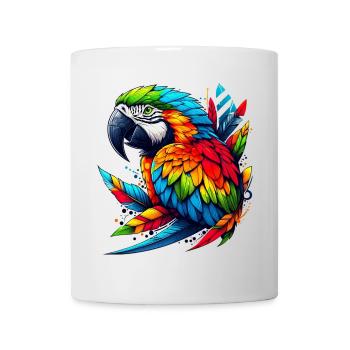 Papagei - Tasse - Weiß - Vorne