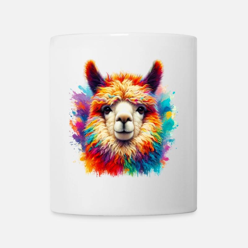 Alpaka - Tasse - Weiß