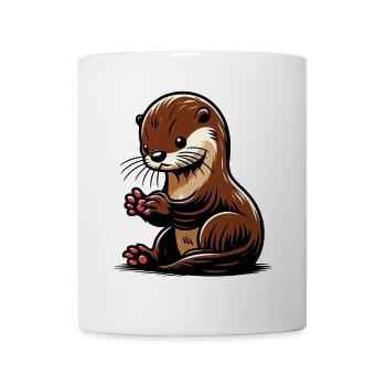 Otter - Tasse - Weiß - Vorne