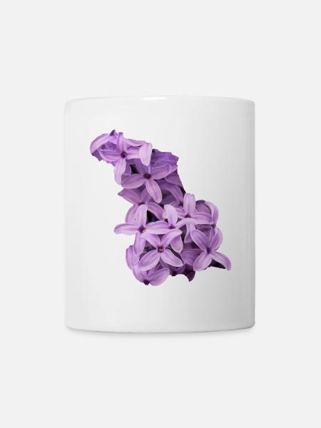 Fliederblütencluster - Tasse - Weiß