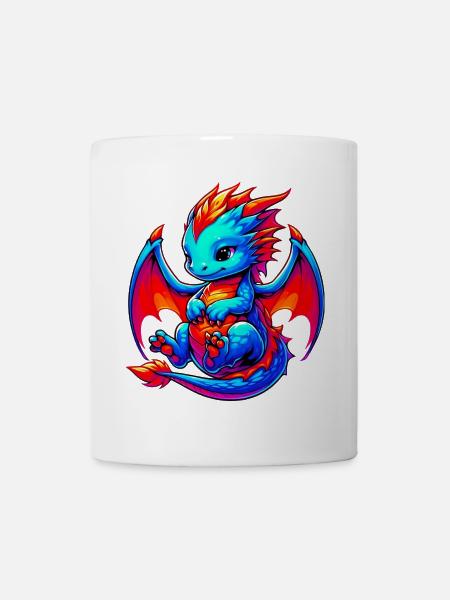 Drache - Tasse - Weiß
