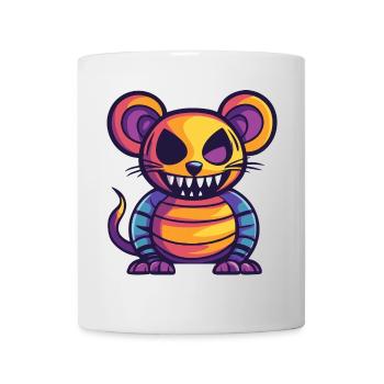 Souris Halloween Bande dessinée drôle - Mug blanc - blanc - Devant
