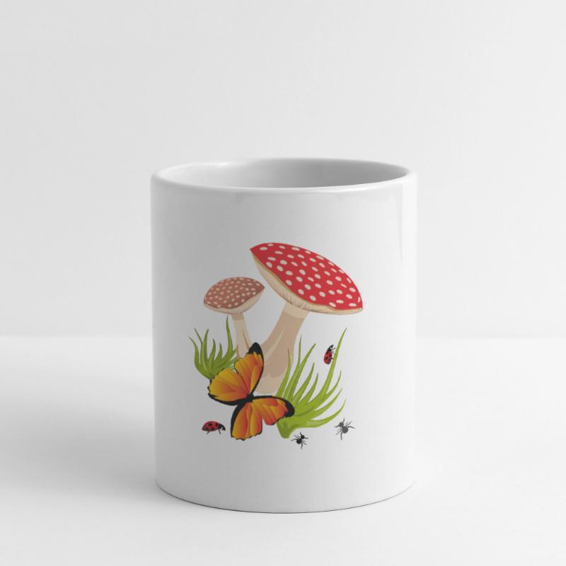 Toadstools, Butterfly Mug