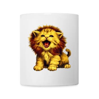 Chat Lion - Mug blanc - blanc - Devant