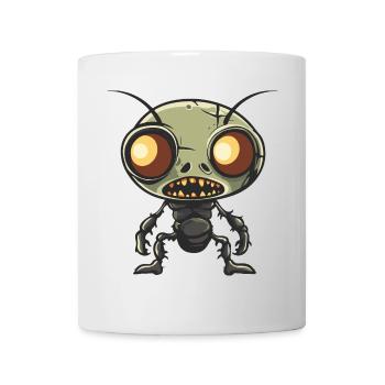 Ameise Halloween Lustig Zombie - Tasse - Weiß - Vorne