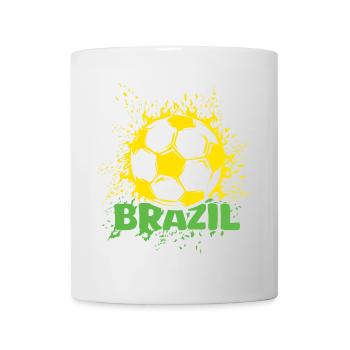 Brésil Football Explosion Brésil Joueur de football Fan - Mug blanc - blanc - Devant