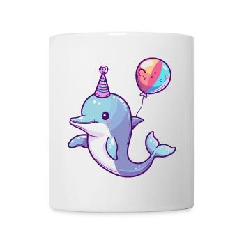 Dolphin Birthday Comic - Mug - white - Front