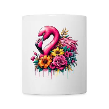Flamant - Mug blanc - blanc - Devant