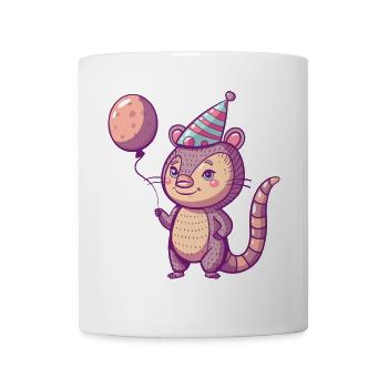 Armadillo Anniversaire Bande Dessinée - Mug blanc - blanc - Devant