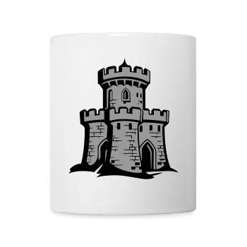 Castle Fortress Knight's Castle Symbol - Mug - white - Front