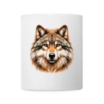 Wolf - Tasse - Weiß - Vorne