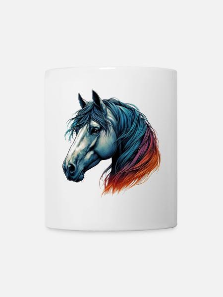Pferd - Tasse - Weiß