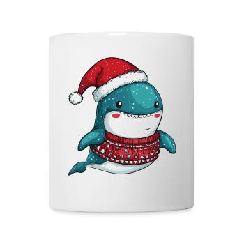 Wal Weihnachten - Tasse - Weiß - Vorne