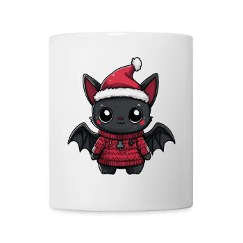 Noël de chauve-souris - Mug blanc - blanc - Devant