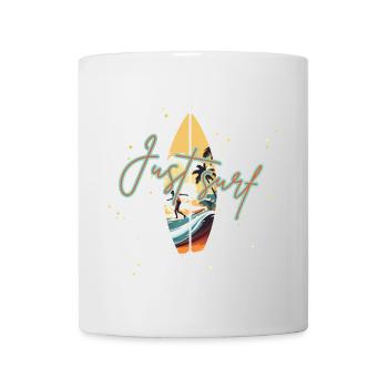 Surfer Sonnenuntergang Design - Tasse - Weiß - Vorne
