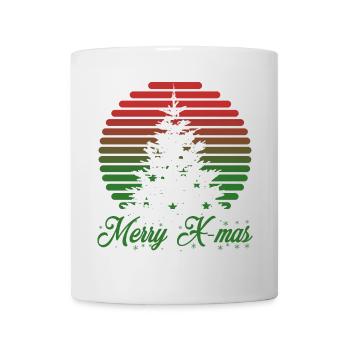 Merry X-mas - Tasse - Weiß - Vorne