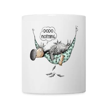 Dodo Noting Chillt In Hängematte - Tasse - Weiß - Vorne