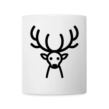 renne de noel - Mug blanc - blanc - Devant