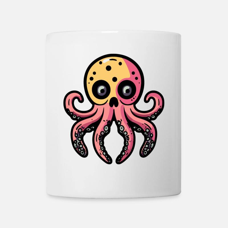 Oktopus Halloween Tier - Tasse - Weiß