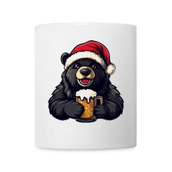 Bear Christmas Beer - Mug - white - Front