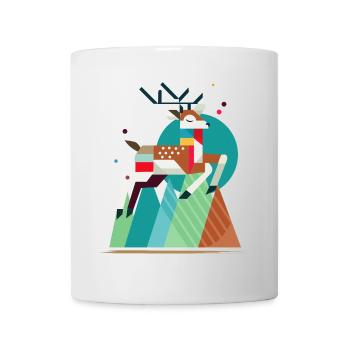 Cerf majestueux – unique et élégant - Mug blanc - blanc - Devant