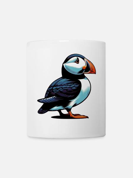 Papageitaucher - Tasse - Weiß