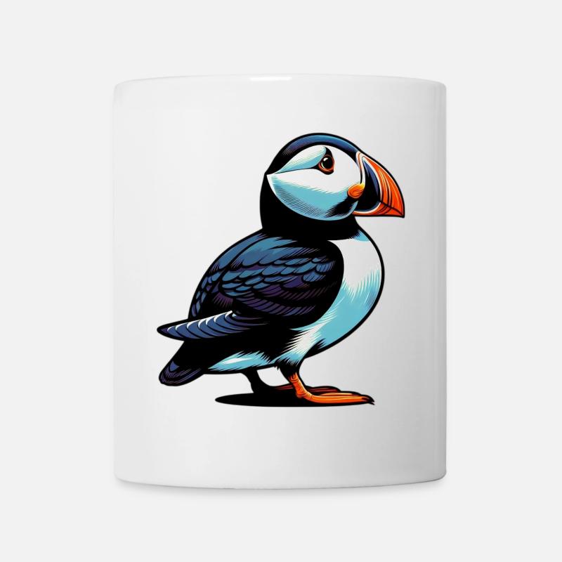 Papageitaucher - Tasse - Weiß