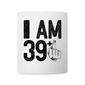 Noir Middle Finger: Red Fingertip - Mug - white - Front