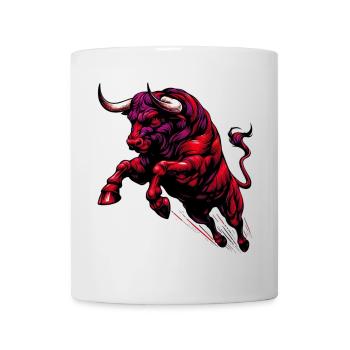 Stier - Tasse - Weiß - Vorne