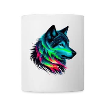 Loup - Mug blanc - blanc - Devant