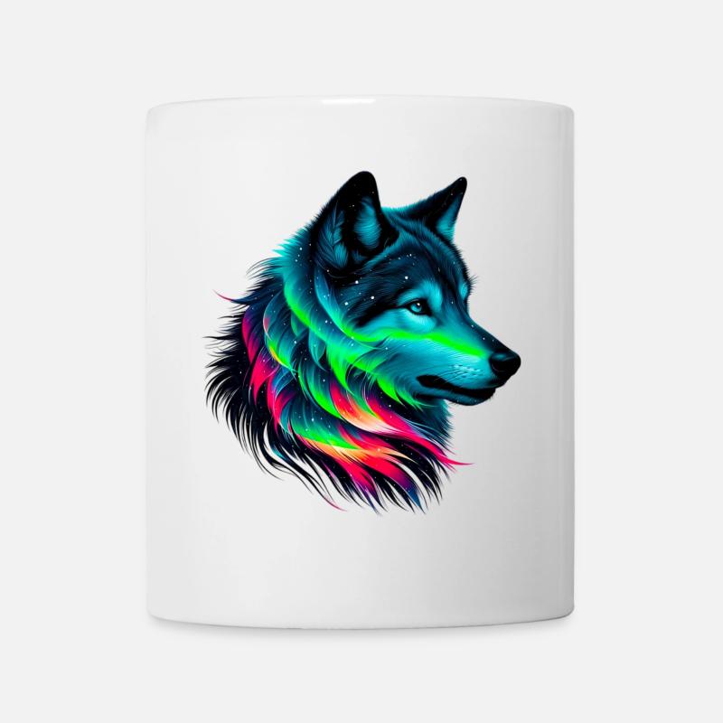 Loup - Mug blanc - blanc