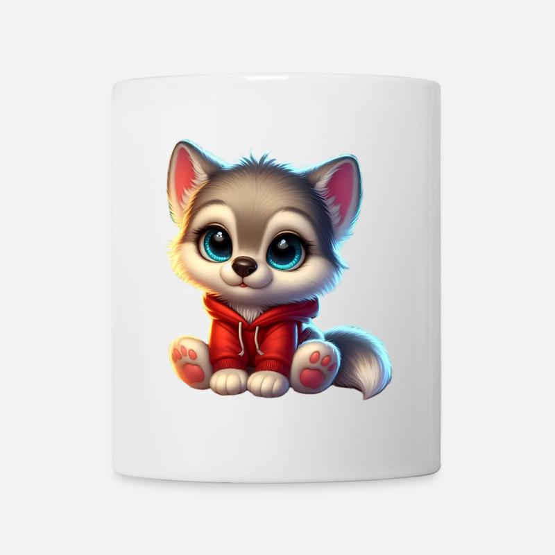 wolf 2 - Mug blanc - blanc