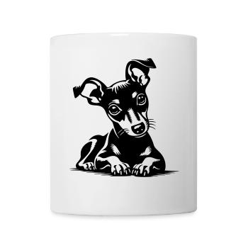 Pinscher nain - Mug blanc - blanc - Devant