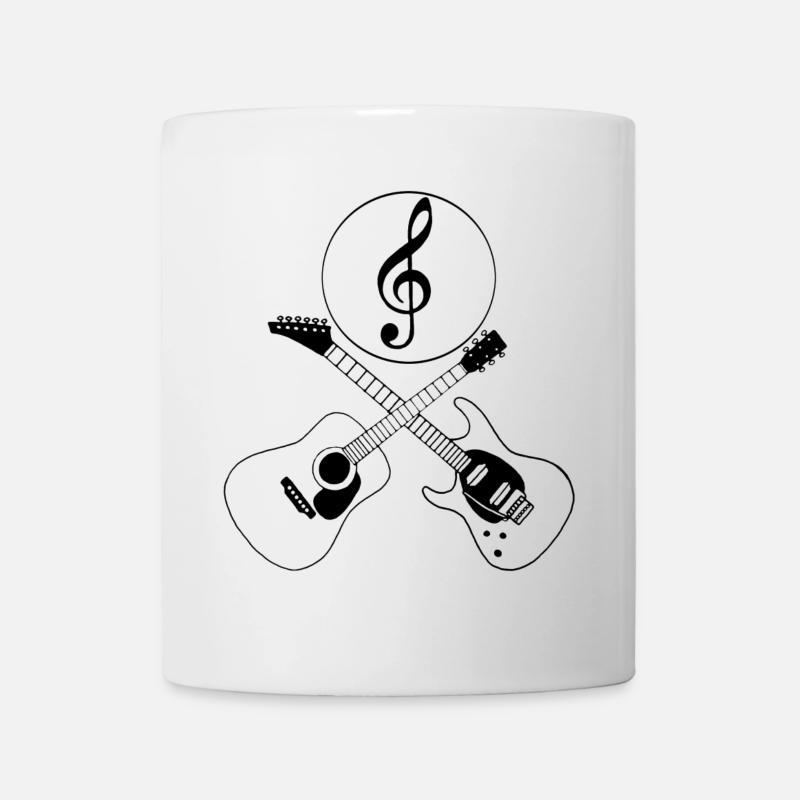 Guitares et musique - Mug blanc - blanc