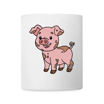 Cochon - Mug blanc - blanc - Devant